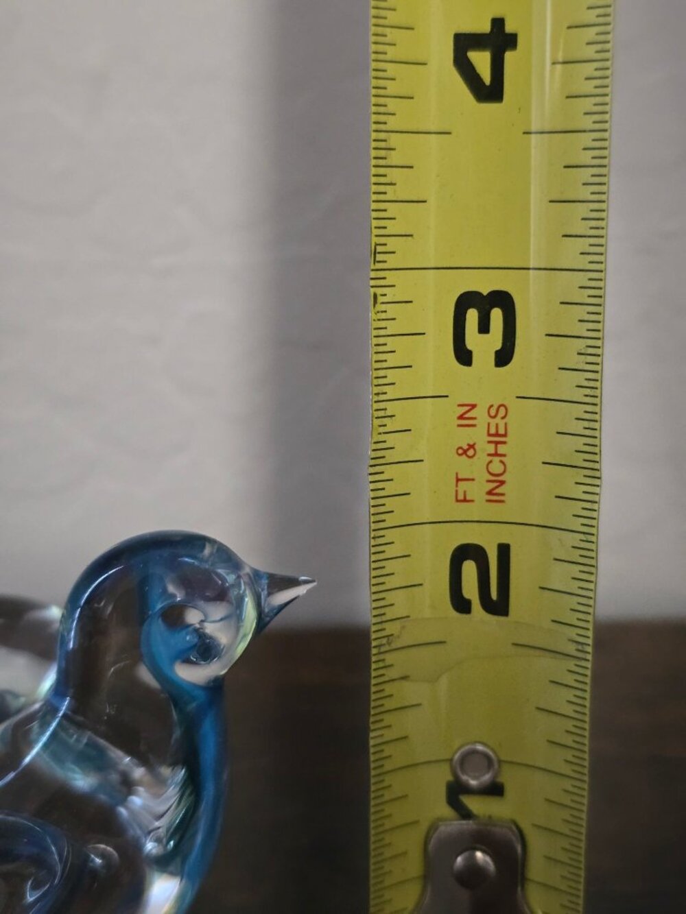 Set Of 3 Handblown Glass Bird Figurines - Multicolor Clear & Blue Designs - Picture 14 of 16